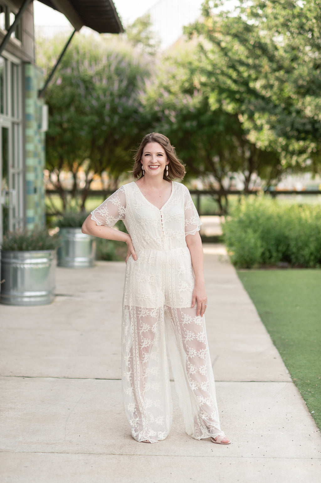 Boho on sale wedding jumpsuit