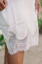 Ana - Sleeveless Satin Slip Mini Dress (Plus)