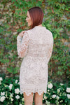 Christine - Sophisticated Abstract Chic Lace Mini Dress