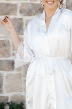 Stephanie - Satin Bridal Robe