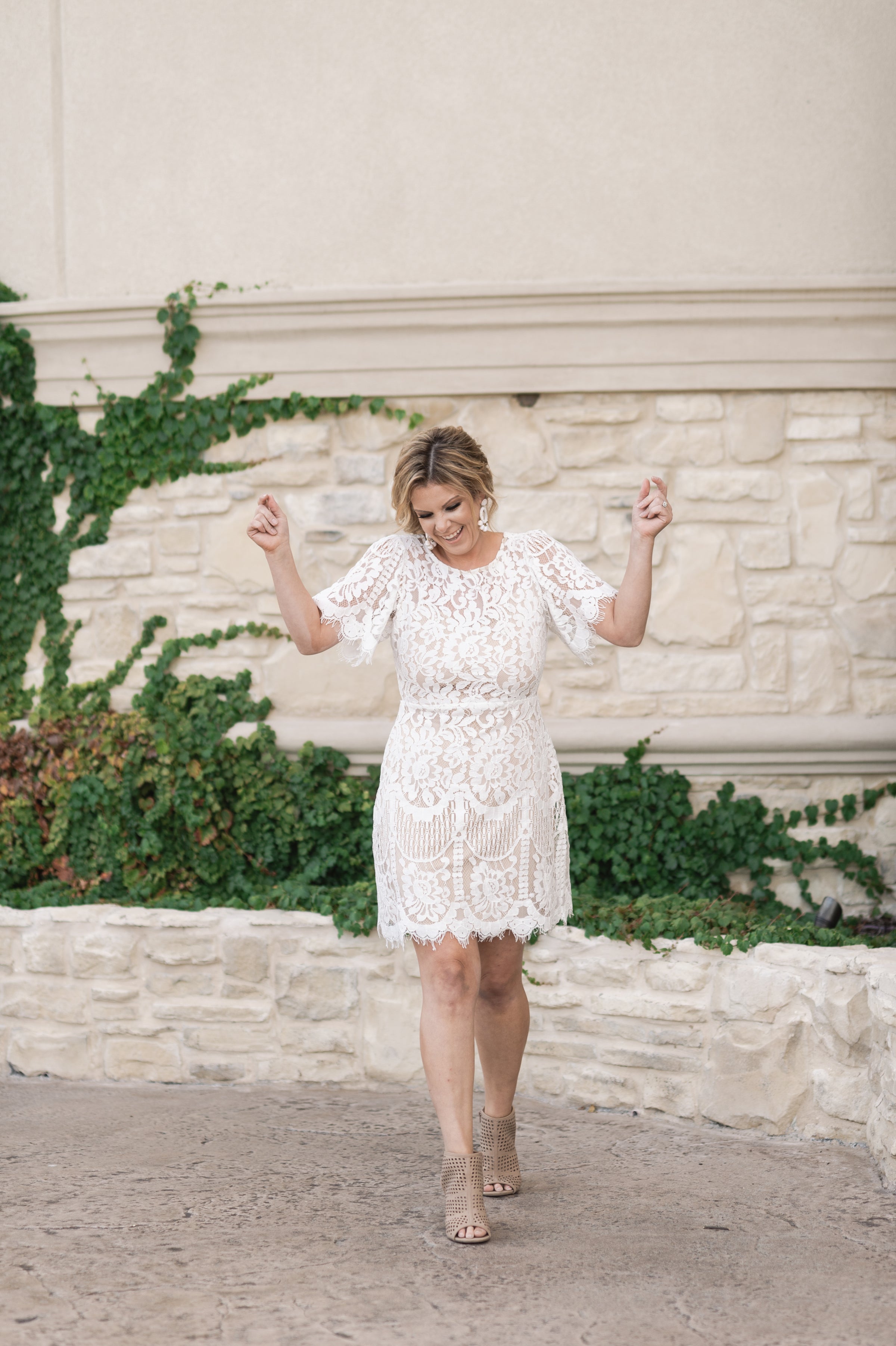 short sleeve lace shift dress Sleeveless Lace Shift Dress